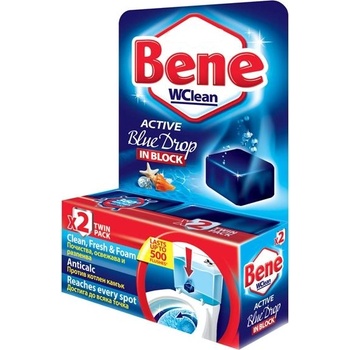 Bene Ароматизатор за тоалетна, за синя вода, таблетка, 50 g, 2 броя