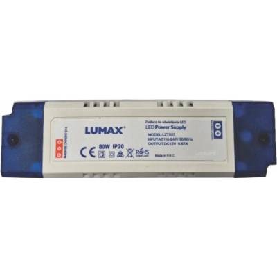 Napájecí zdroj pro LED osvětlení, montážní, IP20, 80W, 12V, 6.67A, 166x44x28mm L