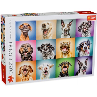 Trefl Пъзел Trefl от 1000 части - Забавни портрети на кучета (10462)