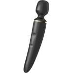 Satisfyer Голям мощен презаредим масажор от силикон Satisfyer Wand-er черен