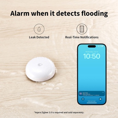 Aqara Сензор за наводнения и течове Aqara Water Leak Sensor T1 Zigbee 3.0 (AS072GLW01)