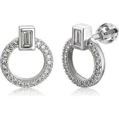 Gems, Diamantové náušnice Coretta se dvěma typy briliantů, bílé zlato, 585-38-3-7017.1B00.0.00.HSI.000.05