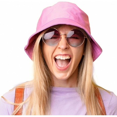 Letní klobouk bucket hat růžový