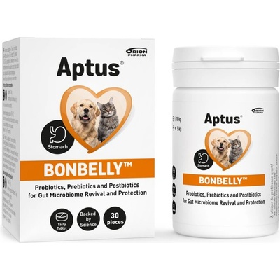 OrionPharma Aptus bonbelly - пробиотици, пребиотици, постбиотици и витамини от група В, 30 таблетки