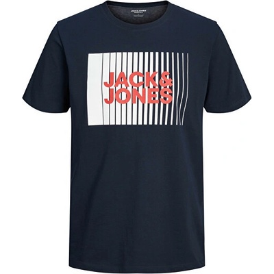 Jack&Jones pánské triko JJECORP 12233999 Navy Blazer
