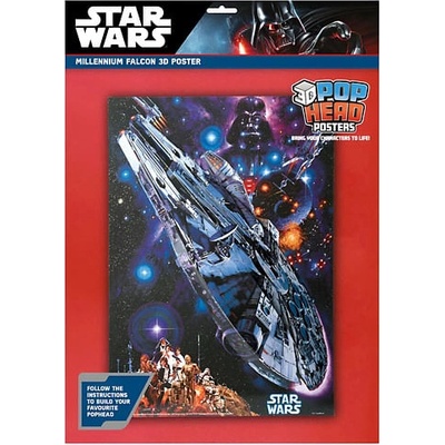 Pyramid International Plagát 3D - Star Wars: Millennium Falcon