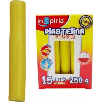 Inspiria Plastelína ŽLTÁ 15 tyčiniek 250g 9844