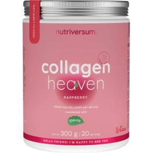 Nutriversum Collagen Heaven | added Zinc, Vitamin C and Hyaluronic Acid [300 грама] Малина със стевия