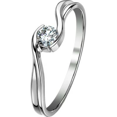 Zlaton Prsten bílé zlato s diamantem 000271906254