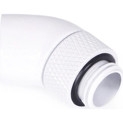 Alphacool Ъглов адаптер Alphacool Eiszapfen, 45°, G1/4 външна към G1/4 вътрешна резба, Бял (1019294)