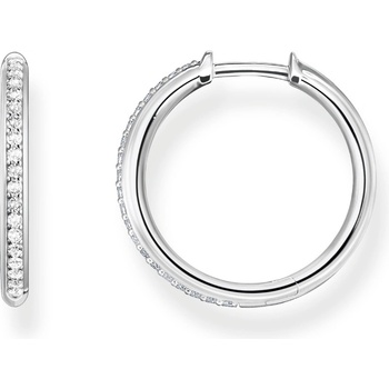 Thomas Sabo CR673-051-14 Silver Hoop Earrings Pavé Silver 20, 0 mm Ladies, Жени