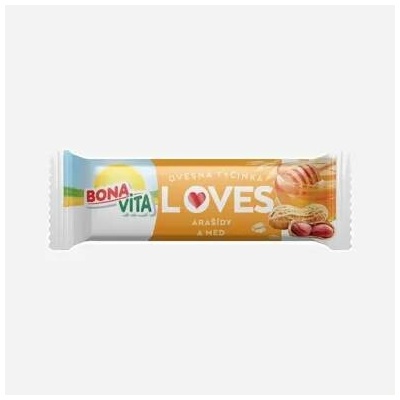 Bonavita Ovesná Tyčinka Loves arašídy a med 40g