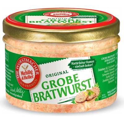 Mehlig & Heller hrubá klobásová pomazánka ve skle 200 g