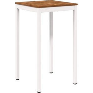 vidaXL Градинска бар маса Естествено и бяло 60 x 60, 5 x 105 см (901332)
