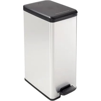 Keter Кошница за педали, 40 л, CURVER "Slim Bin", черно-сребриста 213298 (213298)