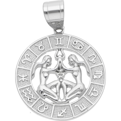 Steel Edge Přívěsek se znamením zvěrokruhu WJHP3093 Blíženci