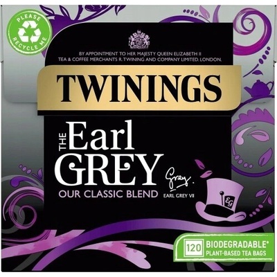 Twinings Čaj čierny Earl Grey Expresná 300 g 120 vrecúšok