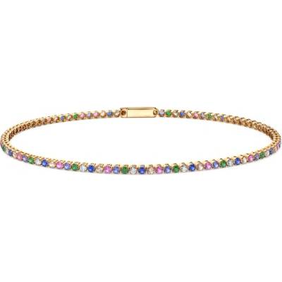 Savicki náramek žluté zlato zirkony B-B-B0120-00335-585-B