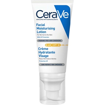 CeraVe Хидратиращ крем за лице, SPF30, 52 ml