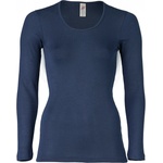 Engel Дамско копринено термобельо Engel Women's Undershirt L/S Merino base layer - Navy - размер 42/44 (EU) (114-0634-1014)