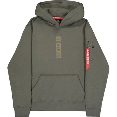 Alpha Industries mikina Alpha Puff Print zelená