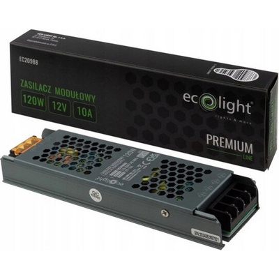 ECOLIGHT Zdroj LED slim IP20 - 12V - 10A - 120W - Premium Line EC20988