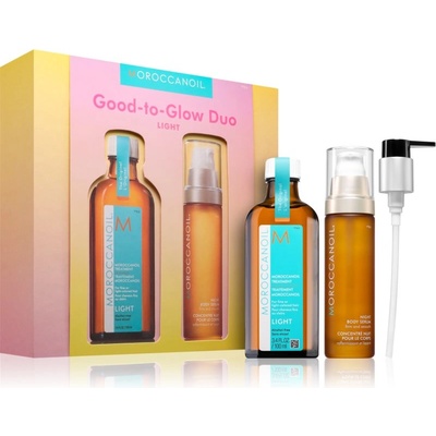 Moroccanoil Good-to-Glow Duo Light комплект за коса и тяло