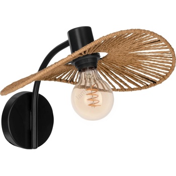 EGLO 31964 - Стенно осветително тяло SIRUELA 1xE27/42W/230V кафяво/черно (EG31964)