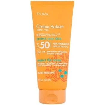 Pupa Sunscreen Cream SPF50 vodeodolný opaľovací krém 200 ml
