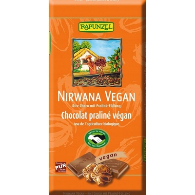 Rapunzel Ryžová čokoláda s nugátovou náplňou Nirwana 100 g