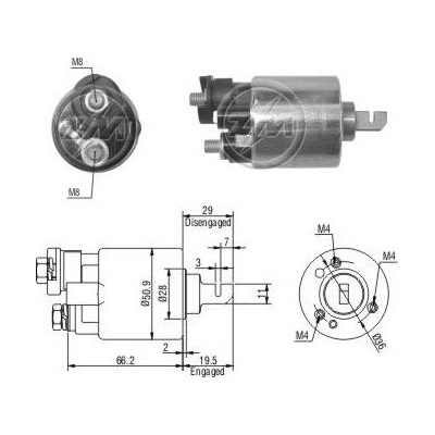 Spínač startéru Mitsuba SM4410, SM442-01
