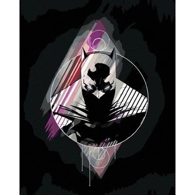 Malování podle čísel ABSTRAKTNÍ MALOVANÝ BATMAN
