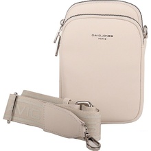 David Jones Dvouoddílová crossbody kabelka taštička na mobil CM6906A krémová