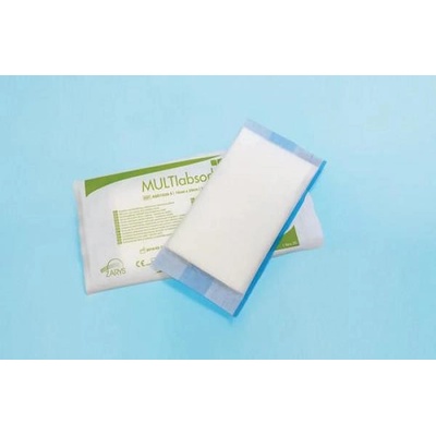 Zarys MULTIabsorb - vícevrstevné absorpční buničinné krytí, 20 cm x 40 cm , á 1 ks , bal.á 8 ks , sterilní