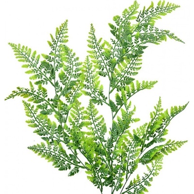 Zelená umelá previsnutá rastlina papradie - 75 cm - Clayre & Eef