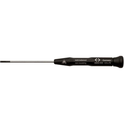 C.K Xonic ESD skrutkovač pre skrutky Microstix Šírka čepele: 0.8 mm Dĺžka drieku: 60 mm DIN EN 61340-2