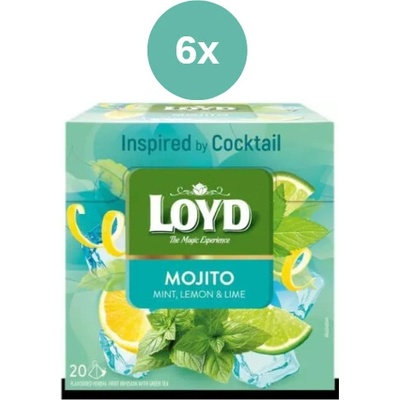 Loyd Tea pyramída coctail mojito 6 x 34 g