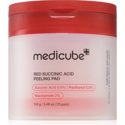 medicube Red Succinic Acid Peeling Pad ексфолиращи възглавнички за проблемна кожа 70 бр