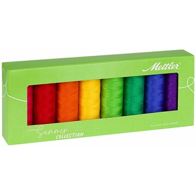Sada bavlněných nití SILK-FINISH COTTON 50 METTLER (8x150m) - léto