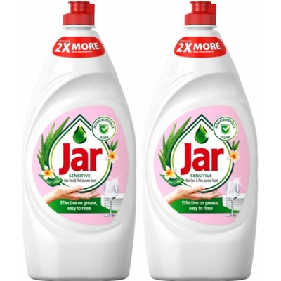 Jar prostriedok na riad Sensitive Aloe & Pink Jasmin 2 x 900 ml