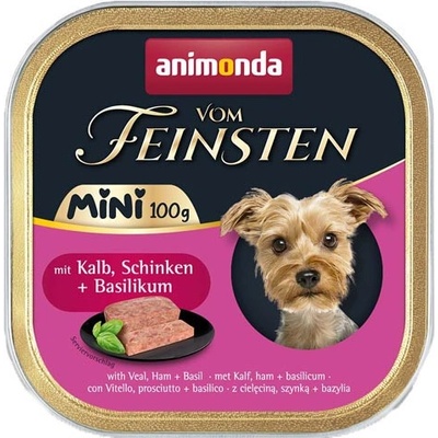 Animonda Vom Feinsten Adult Dog Mini teľacie šunka a bazalka 100 g