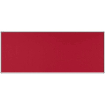 VMS VISION Stolový paraván EKONOMIK ekoTAB oblý roh 160 x 65 cm červený