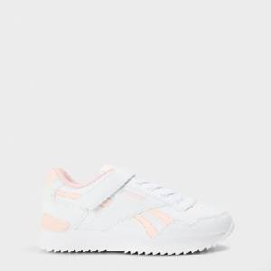Reebok Маратонки Reebok Kids Classic Low-Top Trainers - White/Pink