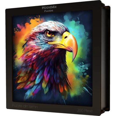 WoodMix Puzzles Дървен пъзел WoodMix, Животни, 200 части - Лешояд (WM-N-0003)