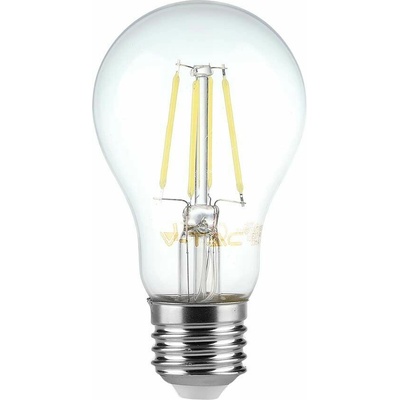V-TAC Retro LED žárovka E27, 6W, 600lm, A60 neutrální bílá