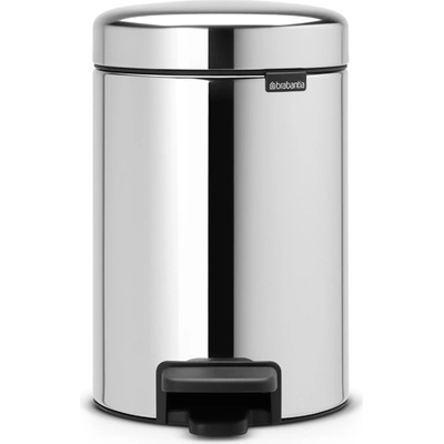 Brabantia Кош за смет с педал Brabantia NewIcon 3L, Brilliant Steel (648997)