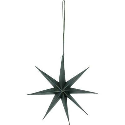 Závesná vianočná dekorácia priemer 15 cm Broste STAR-S zelená
