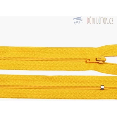 Zips špirálový 3mm nedeliteľný 30cm žltá