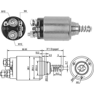 Elektromagnetický spínač, startér MAGNETI MARELLI 940113050376