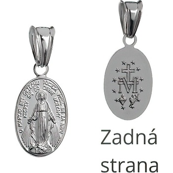 Argento Strieborný prívesok Zázračná medaila Panny Márie 84404